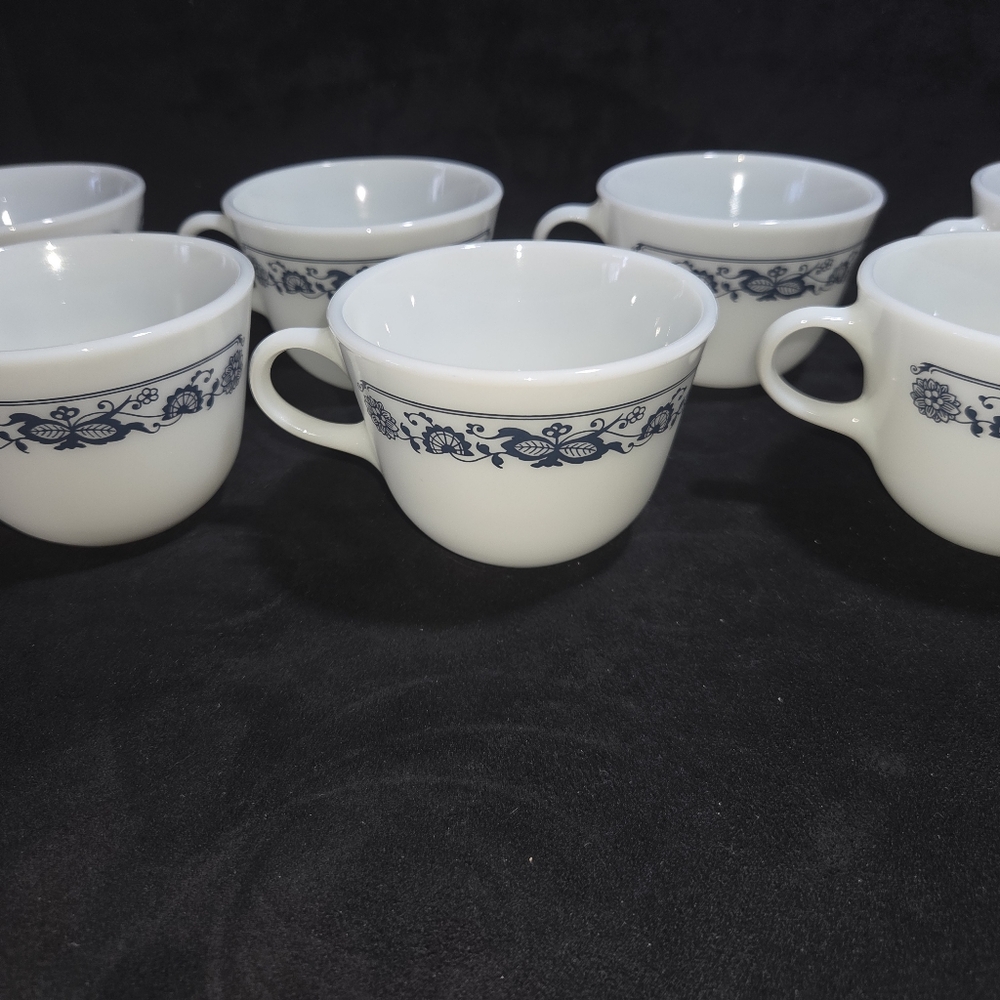 Pyrex Vintage Blue Onion Cup Keyhole - Picture 4 of 4